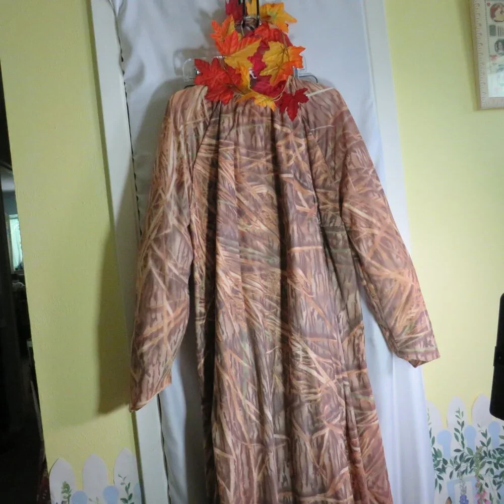 Brown Camo unisex TREE COSTUME (lined) Great for WHEELCHAIR Halloween costume